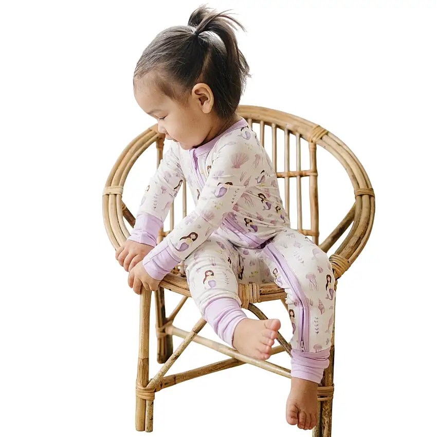 Mia's Mermaids Bamboo Zippy Romper