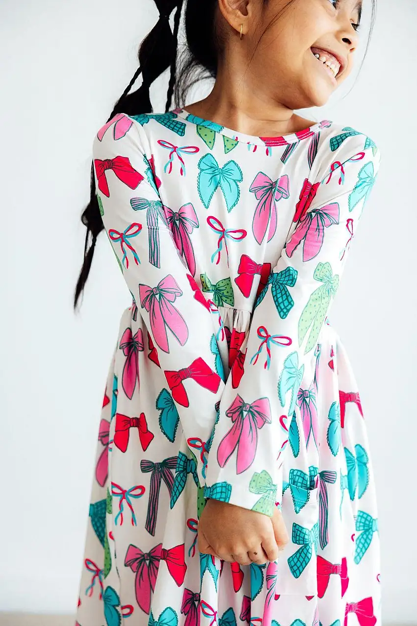 Twirls & Ties L/s Pocket Twirl Dress