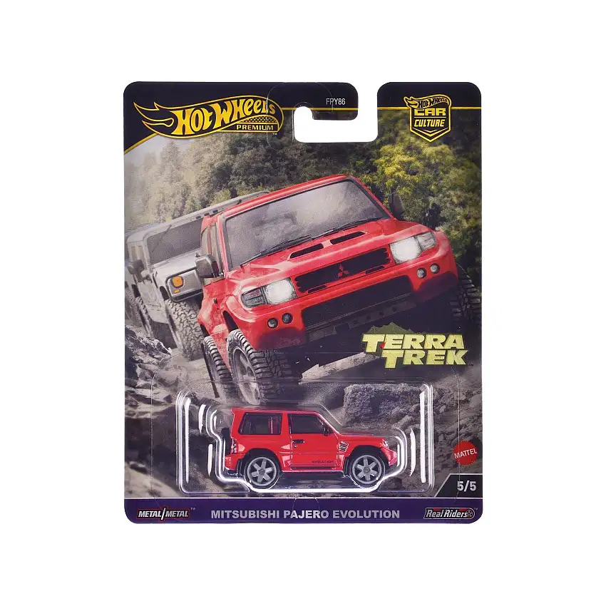 Mitsubishi Pajero Evolution RHD (Right Hand Drive) Red "Terra Trek" Series Diecast Model Car by Hot Wheels