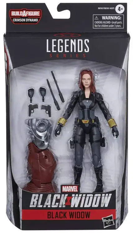 Marvel Legends Crimson Dynamo Series Black Widow Action Figure