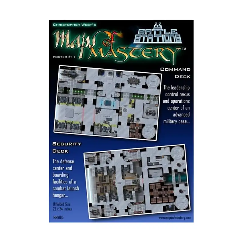 Poster Map #11 - Battle Stations, Command & Security Deck