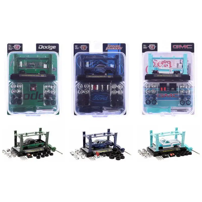 Model Kit 3 piece Car Set Release 73 Limited Edition to 9000 pieces Worldwide 1/64 Diecast Model Cars by M2 Machines