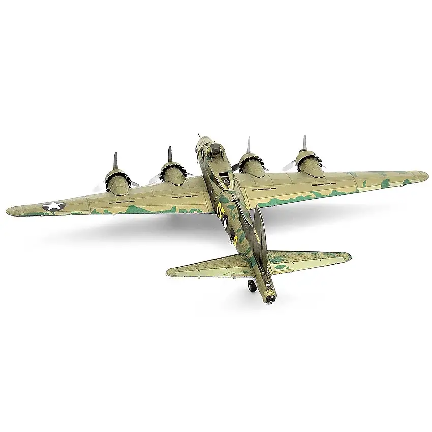 Model Kit Boeing B-17 Flying Fortress Bomber Aircraft "World War II" United States Army Air Forces (Challenging Difficulty) Steel Model by Metal Earth