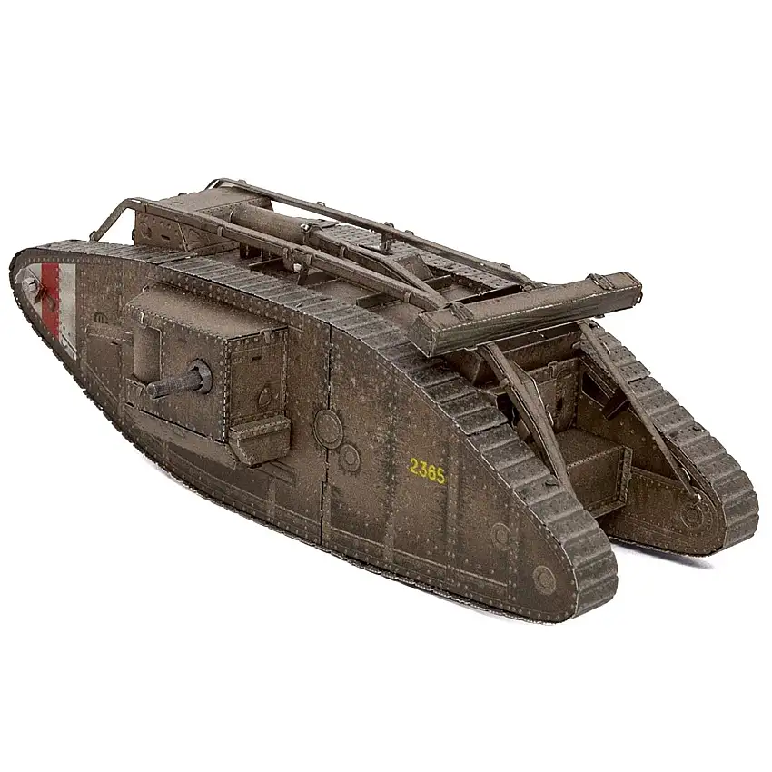 Model Kit British Mark IV Tank (Moderate Difficulty) Steel Model by Metal Earth