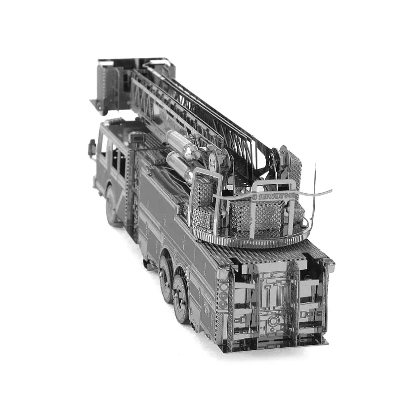 Model Kit Fire Engine "Fort Johnson Tower 6" (Moderate Difficulty) Steel Model by Metal Earth
