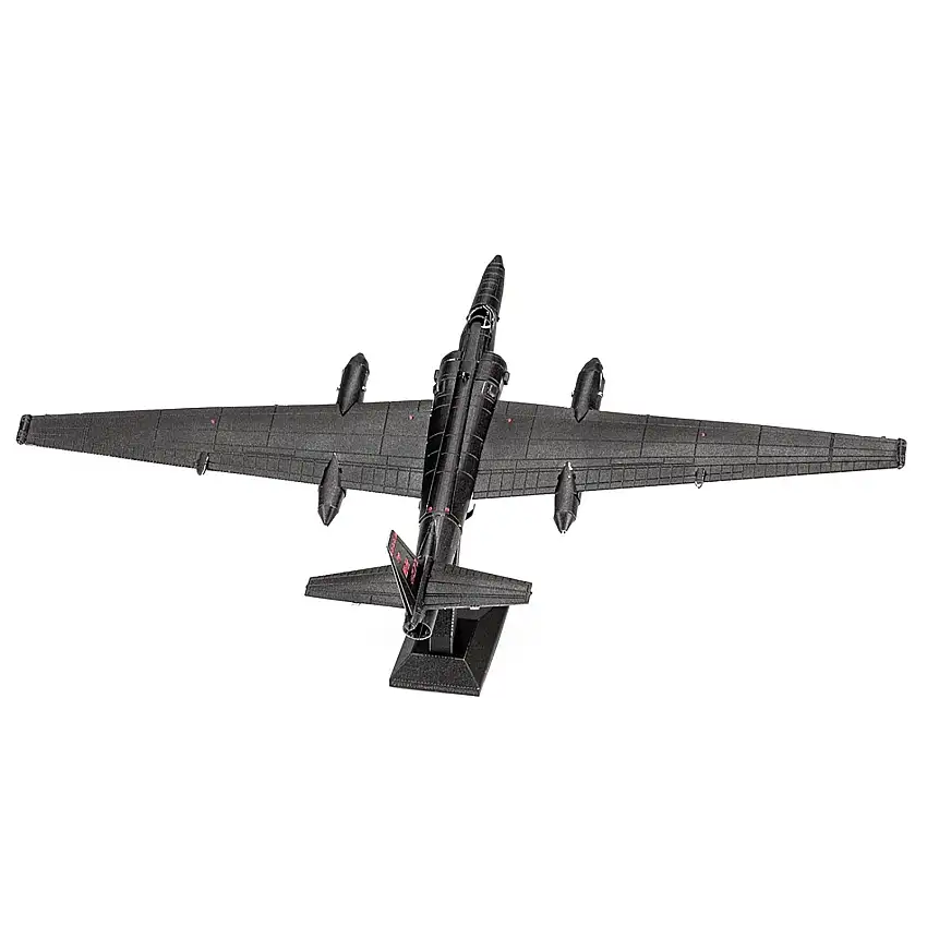 Model Kit Lockheed Martin U-2 Dragon Lady Aircraft "United States Air Force" (Moderate Difficulty) Steel Model by Metal Earth