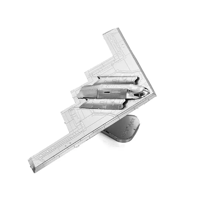 Model Kit Northrop Grumman B-2 Spirit Stealth Bomber Aircraft (Moderate Difficulty) Steel Model by Metal Earth