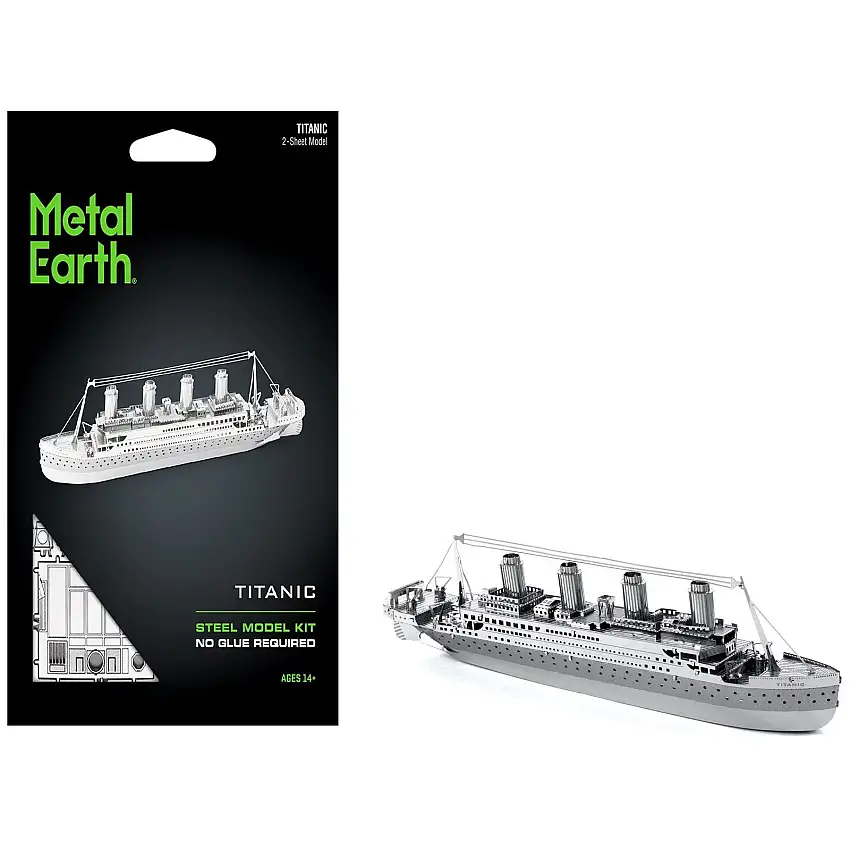 Model Kit Titanic Ship (Moderate Difficulty) Steel Model by Metal Earth