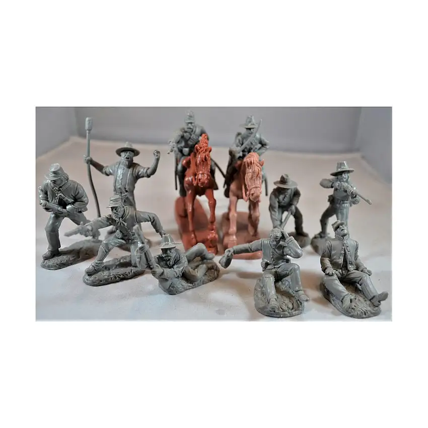 #12 - Confederate Artillery Wounded Set, Gray