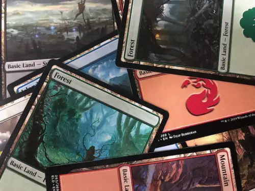 MtG Custom LOT of 50 Single Cards Basic Land