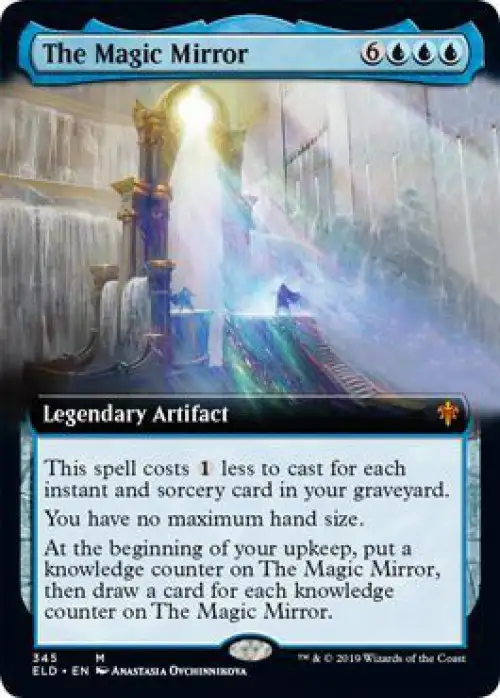 MtG Trading Card Game Throne of Eldraine Mythic Rare The Magic Mirror #345 [Extended Art]