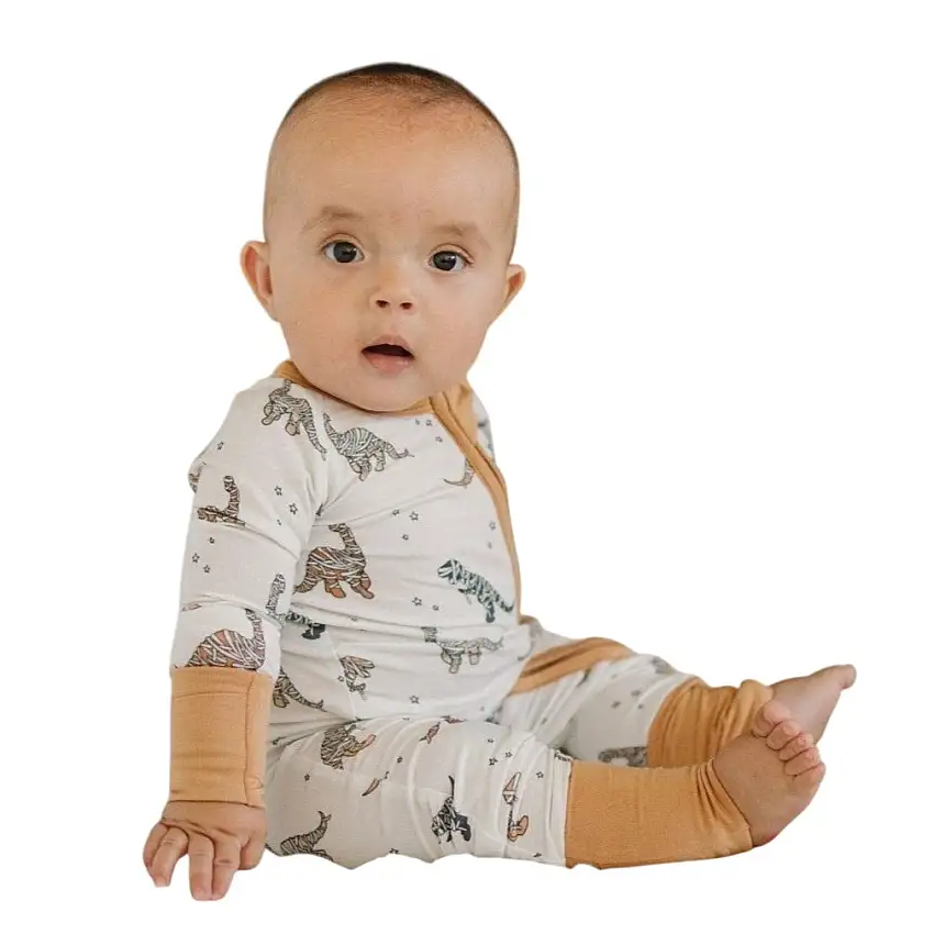 Mummy-saurus Rex Bamboo Zippy Romper