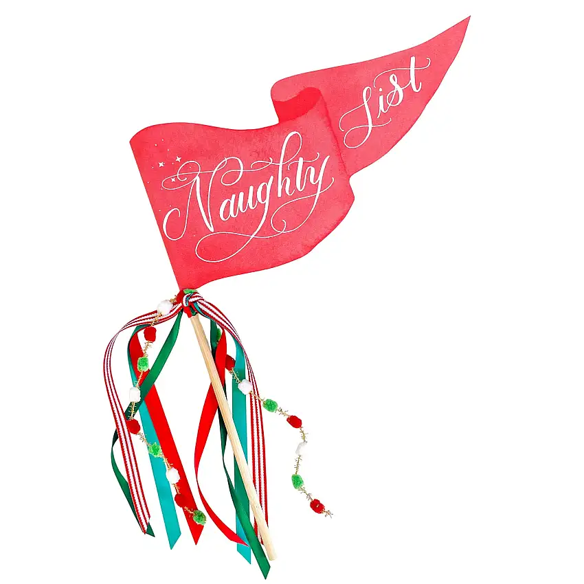 Naughty List Party Pennant