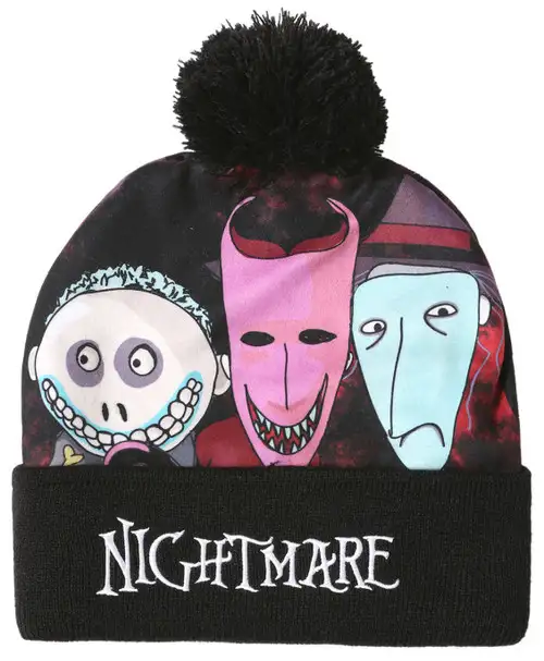 Nightmare Before Christmas Oogies Boys Pom Beanie Hat