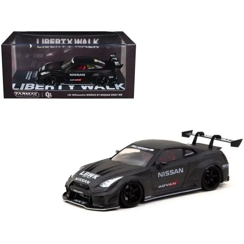 Nissan 35GT-RR LB-Silhouette WORKS GT RHD (Right Hand Drive) "Liberty Walk" Full Carbon "Hobby43" Series 1/43 Diecast Model Car by Tarmac Works