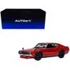 Nissan Skyline 2000GT-R (KPGC110) Tuned Version RHD (Right Hand Drive) Red 1/18 Model Car by Autoart