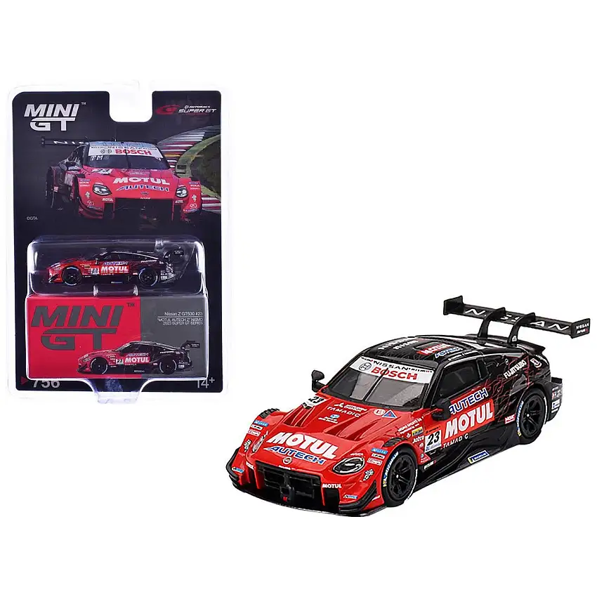 Nissan Z GT500 #23 Tsugio Matsuda - Ronnie Quintarelli "NISMO" "Super GT Series" (2023) Limited Edition 1/64 Diecast Model Car by Mini GT