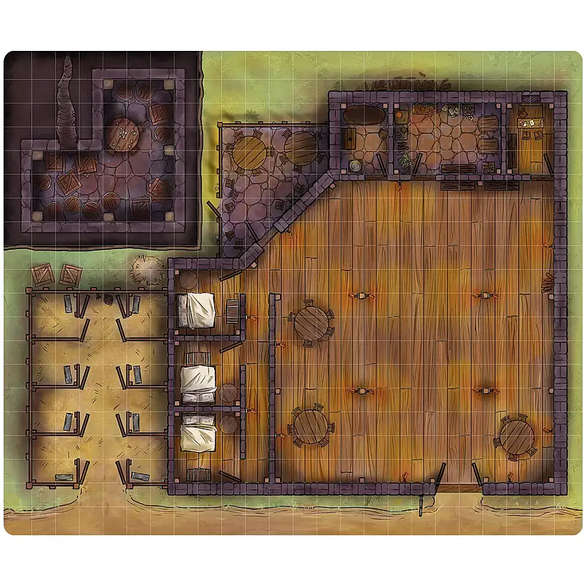 Next Level Miniatures: Wet-Erase Vinyl Game Mat - Outset Tavern