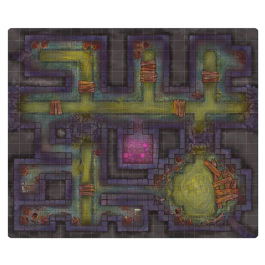 Next Level Miniatures: Wet-Erase Vinyl Game Mat - The Gutter