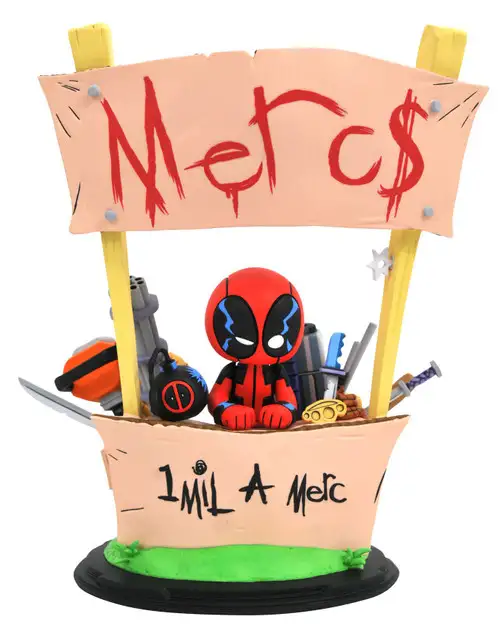 Marvel Deadpool 8-Inch Animated Style Statue [Merc for Hire]