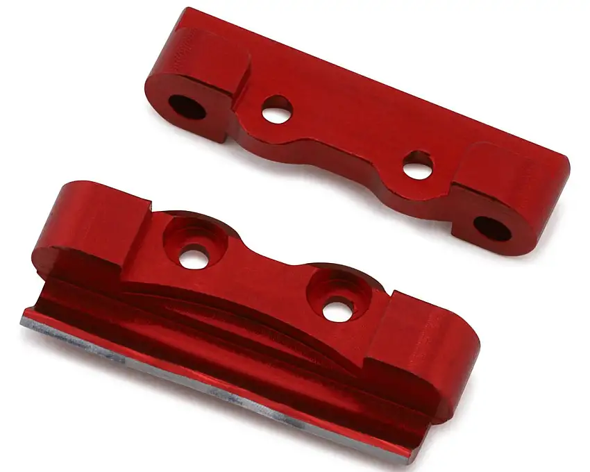 NEXX Racing Losi® Micro-B Aluminum Rear Hinge Pin Mount Set (Red)