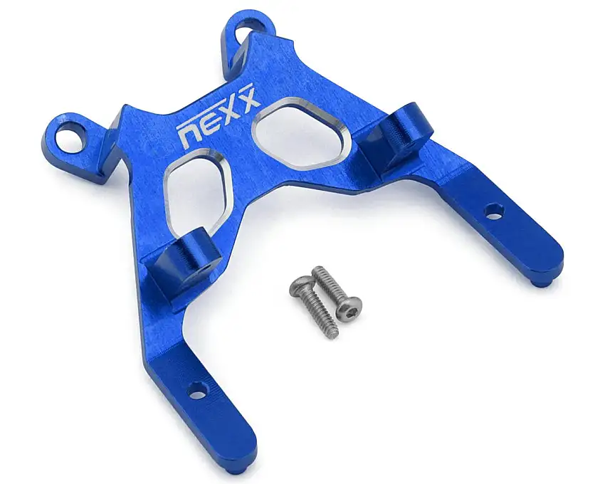 NEXX Racing Losi® Micro-B CNC Aluminum Front Bulkhead Brace (Blue)