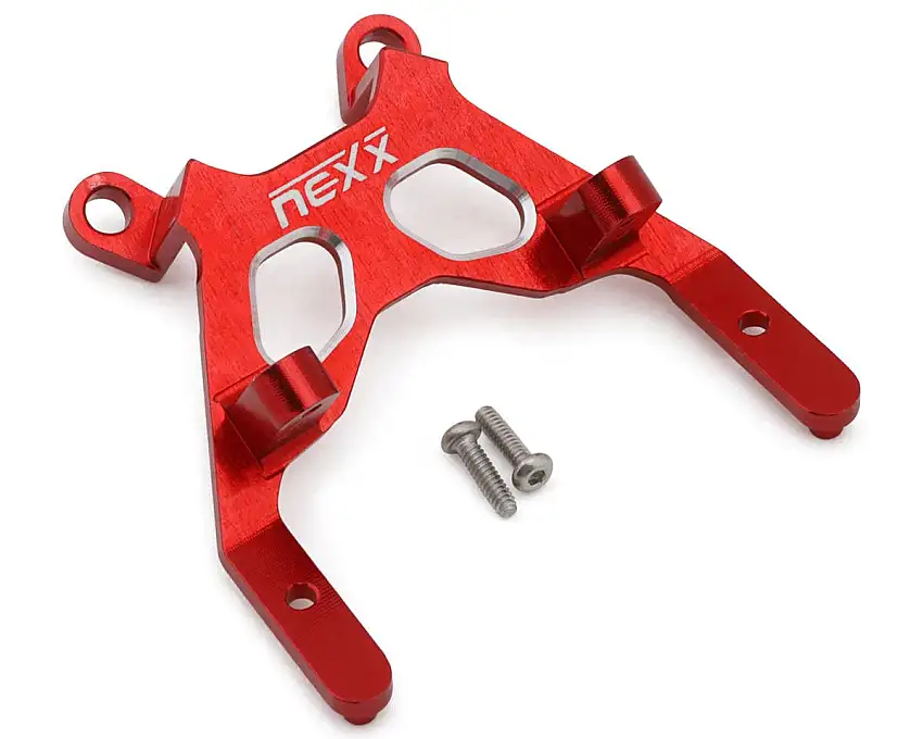 NEXX Racing Losi® Micro-B CNC Aluminum Front Bulkhead Brace (Red)