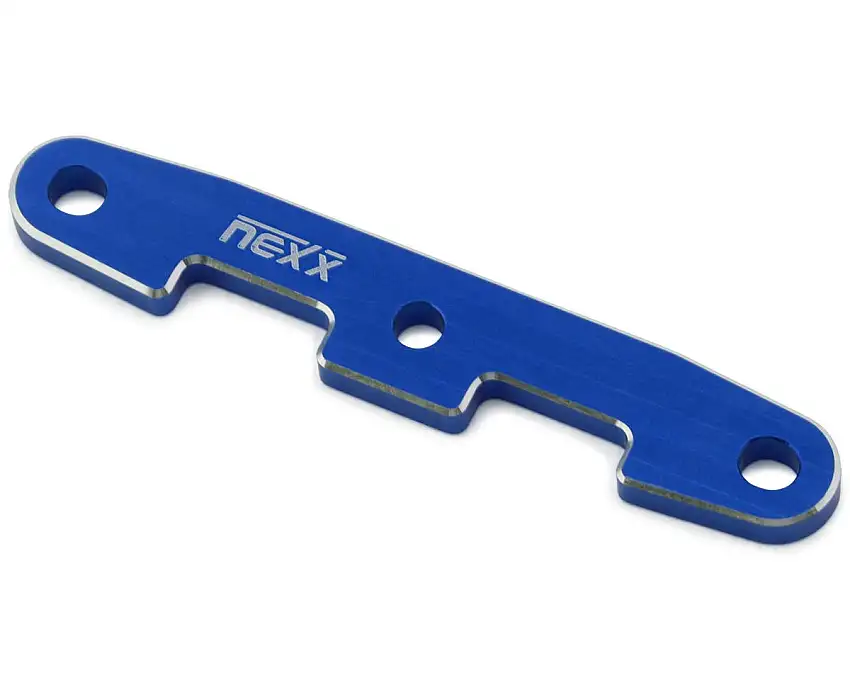 NEXX Racing Aluminum Hinge Pin Mount for Traxxas® Jato® 4x4 (Blue)