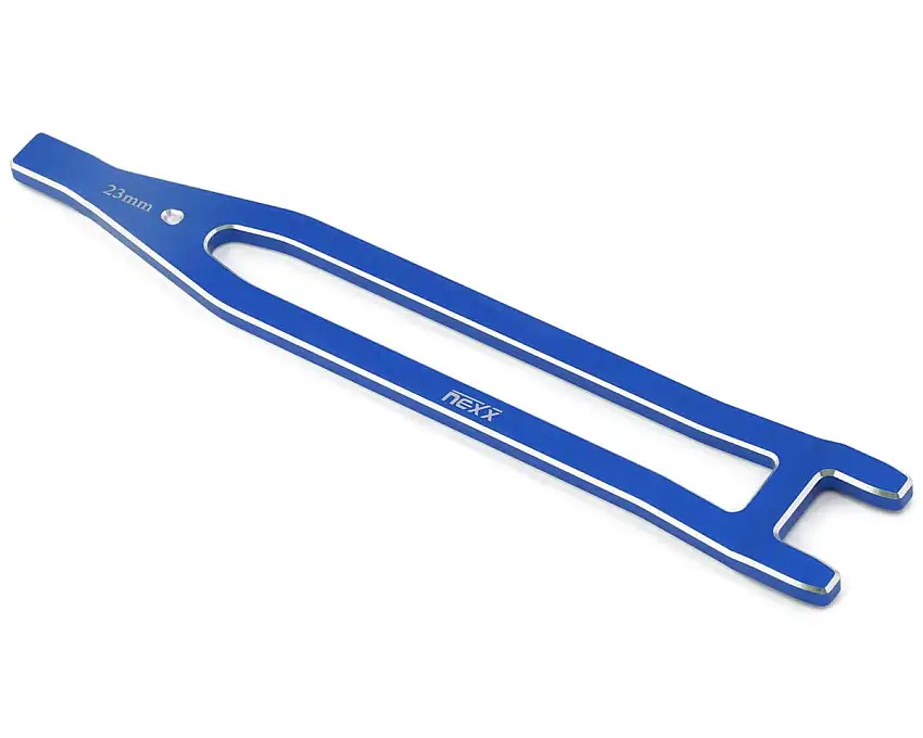 NEXX Racing Aluminum Battery Strap for Traxxas® 4x4 Jato® (Blue)