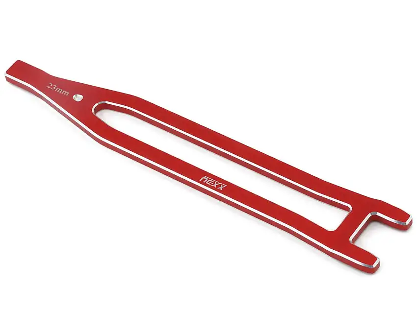NEXX Racing Aluminum Battery Strap for Traxxas® 4x4 Jato® (Red)