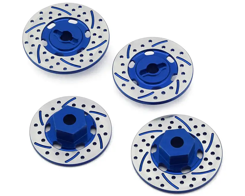 NEXX Racing 12mm Aluminum Brake Rotor Hex Hubs for Traxxas® 4-Tec® (Blue) (4) (2.5mm Offset)