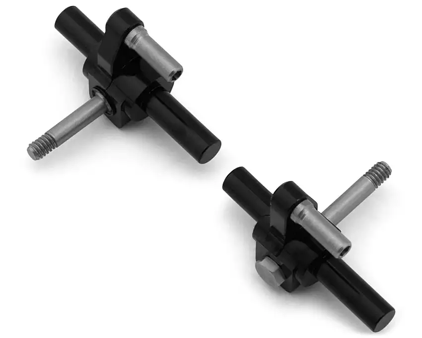 NEXX Racing Associated SR27 Aluminum Steering Knuckles (-2°) (Black) (2)
