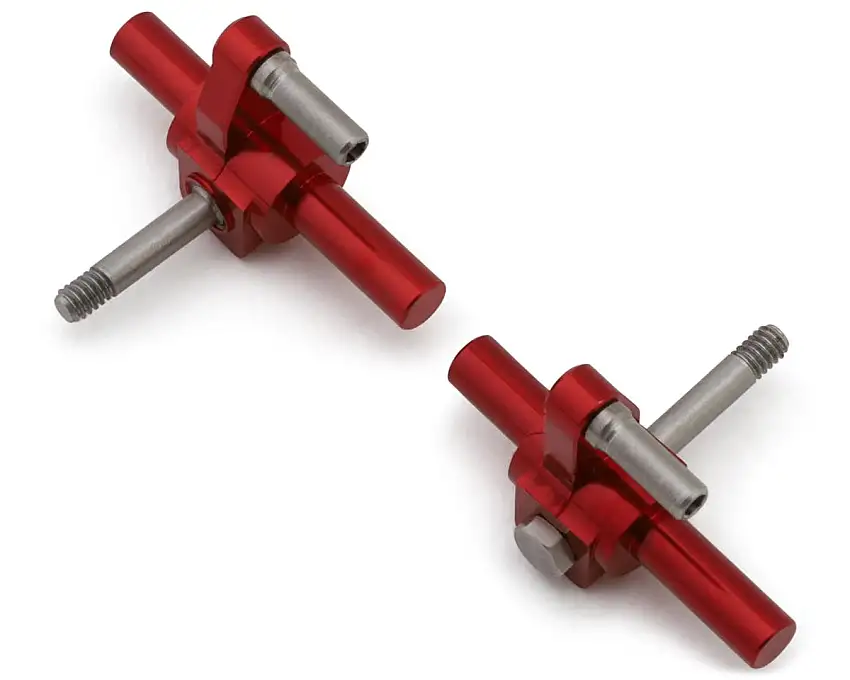 NEXX Racing Associated SR27 Aluminum Steering Knuckles (-2°) (Red) (2)