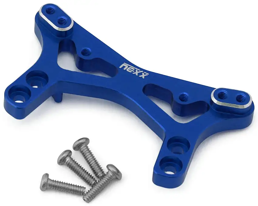 NEXX Racing Losi® Micro-B Aluminum Front Shock Tower (Blue)