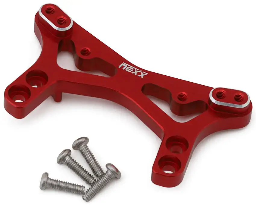 NEXX Racing Losi® Micro-B Aluminum Front Shock Tower (Red)