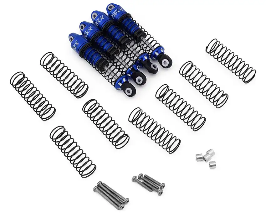 NEXX Racing Redcat MT-18 53mm Aluminum Oil-Filled Shocks (Blue) (4)