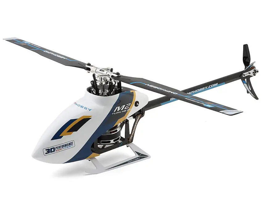 OMPHobby M2 EVO MK2 PNP Electric Helicopter (White) w/Dual Brushless Motors, Battery & OFS3