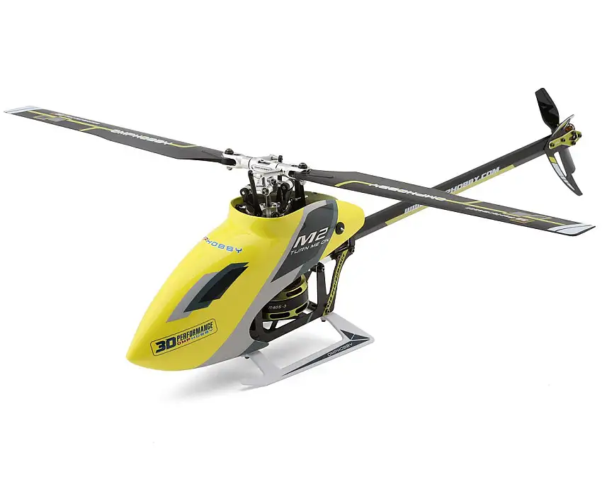 OMPHobby M2 EVO MK2 PNP Electric Helicopter (Yellow) w/Dual Brushless Motors, Battery & OFS3
