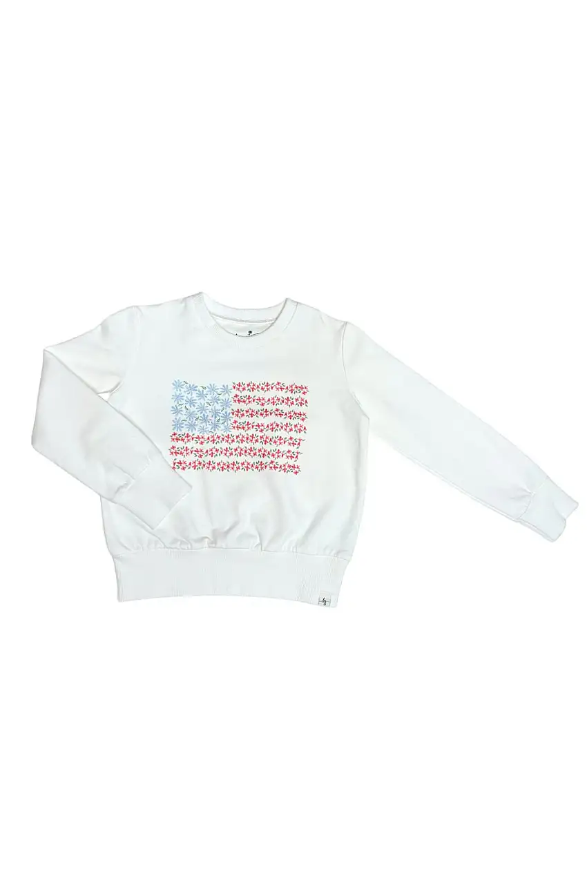 Floral Flag Sweatshirt