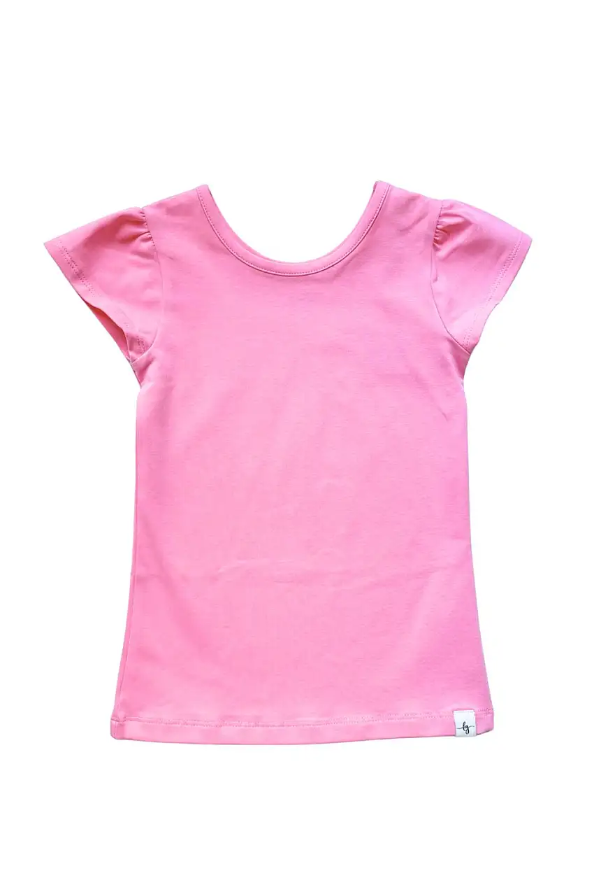 Prism Pink Flutter Sleeve Layering Shirt