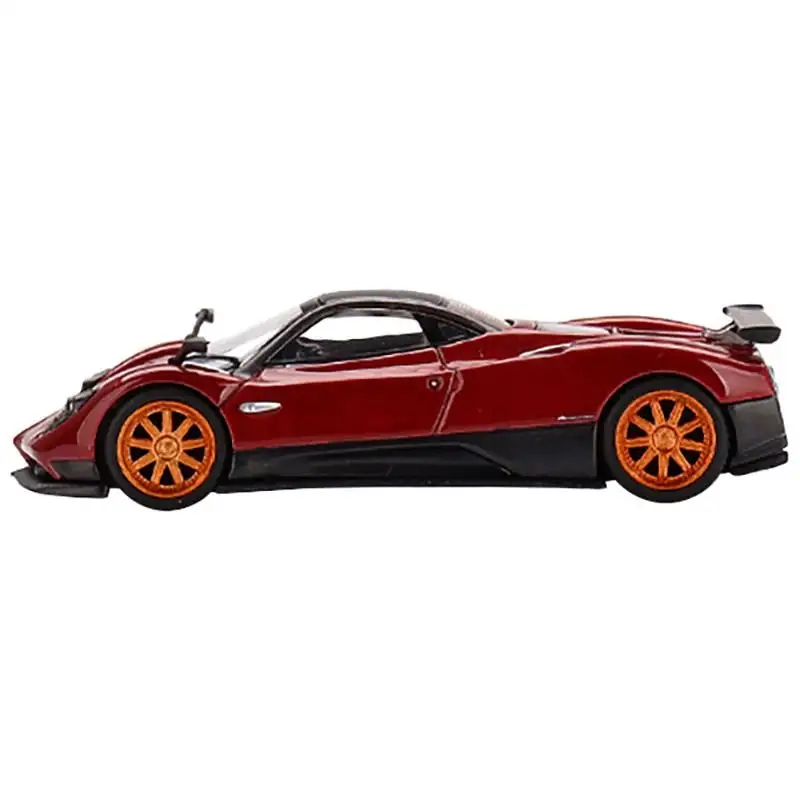 Pagani Zonda F Rosso Dubai Red Metallic with Black Top Limited Edition to 3000 pieces Worldwide 1/64 Diecast Model Car by Mini GT