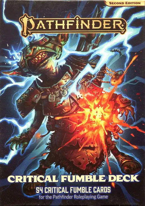 Pathfinder 2nd Edition Critical Fumble Deck Game Accessory