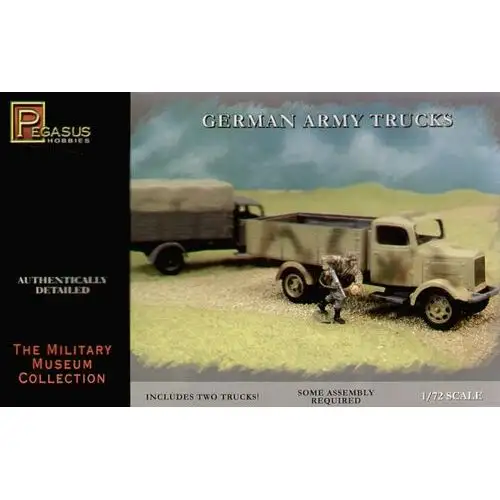 Pegasus 7610 German WWII Army Truck - 2 vehicles in box