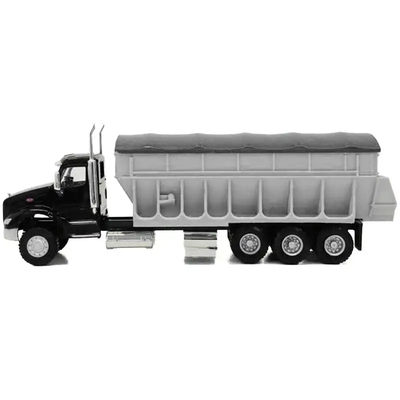 Peterbilt 579 Potato/Sugar Beet Truck Black 1/87 (HO) Plastic Model Car by Promotex