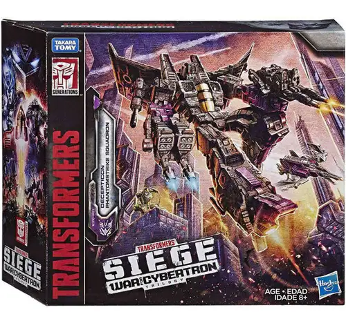 Transformers Generations Siege: War for Cybertron Decepticon Phantomstrike Squadron Voyager & Battle Master Action Figure 4-Pack WFC-S27 [Skywarp Plus 3x Battle Masters: Shrute, Fracas & Terror-Daxtyl] (Pre-Order ships November)