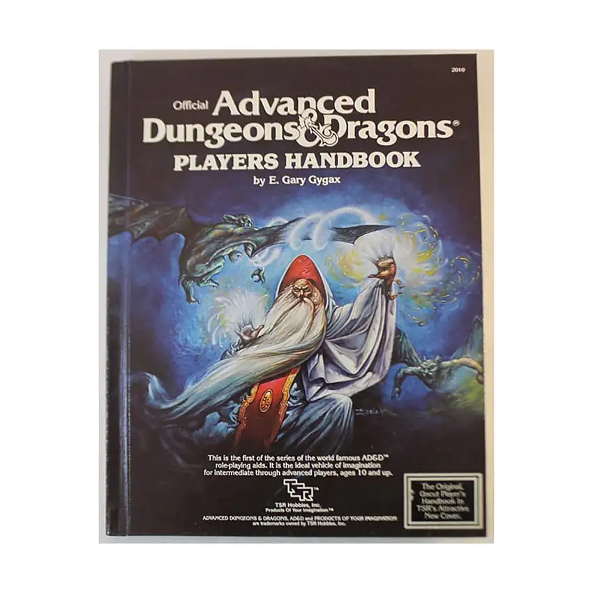 Player's Handbook w/Original Shipping Box (2nd Cover, Orange Spine)