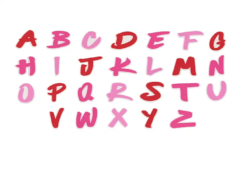 Nimix Alphabets Pink/red / Medium