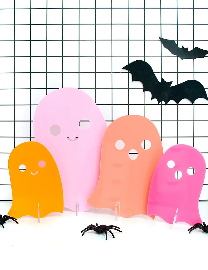 Acrylic Ghosts - Pink Coral Set