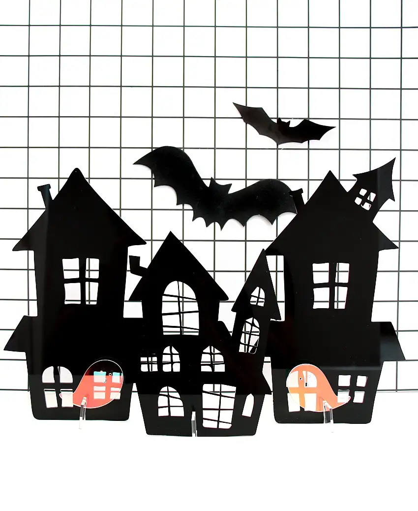 Acrylic Haunted House Set - Black