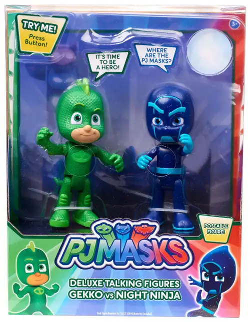 Disney Junior PJ Masks Gekko & Night Ninja Exclusive Talking Action Figure 2-Pack [Damaged Package]